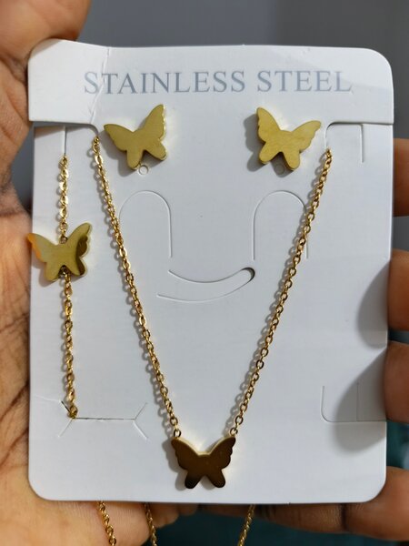 Parure acier inoxydable élégante