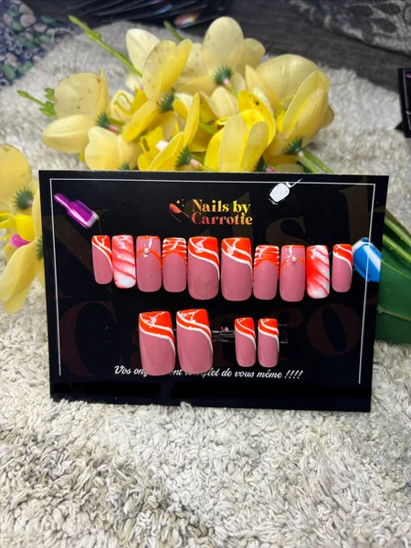 Ongles Acryliques Roses