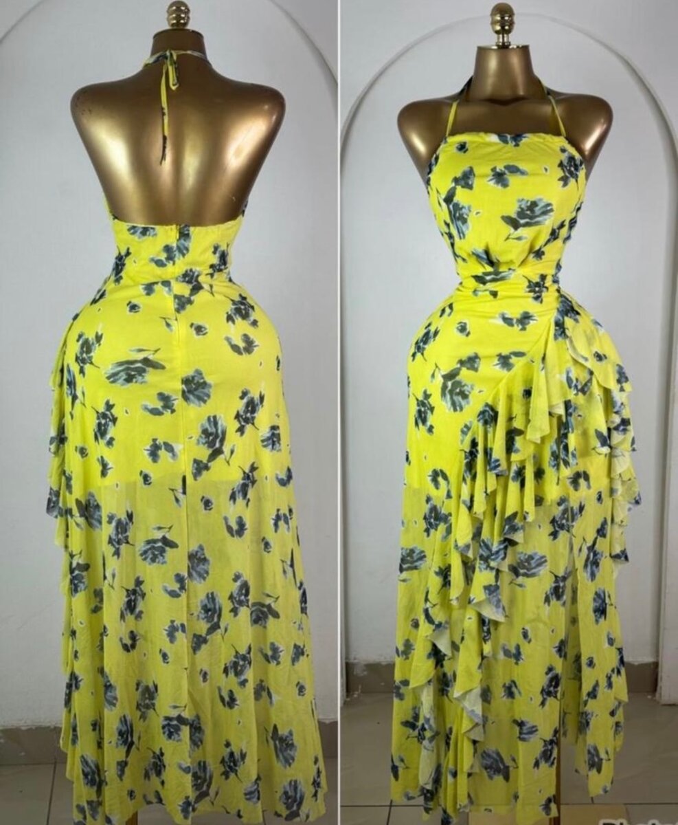 Robe longue florale élégante