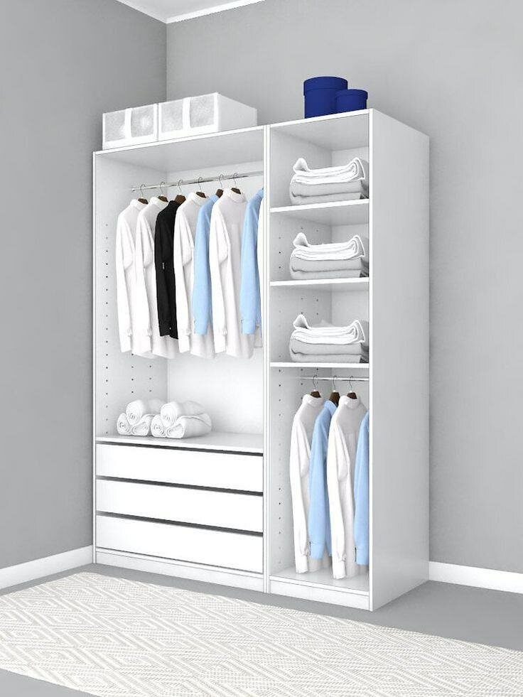 Armoire Penderie Moderne Blanche