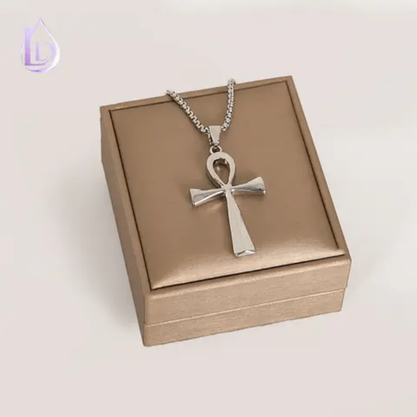 Collier Croix Ankh Argent