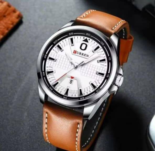 Montre Hommes Cuir Élégant Curren