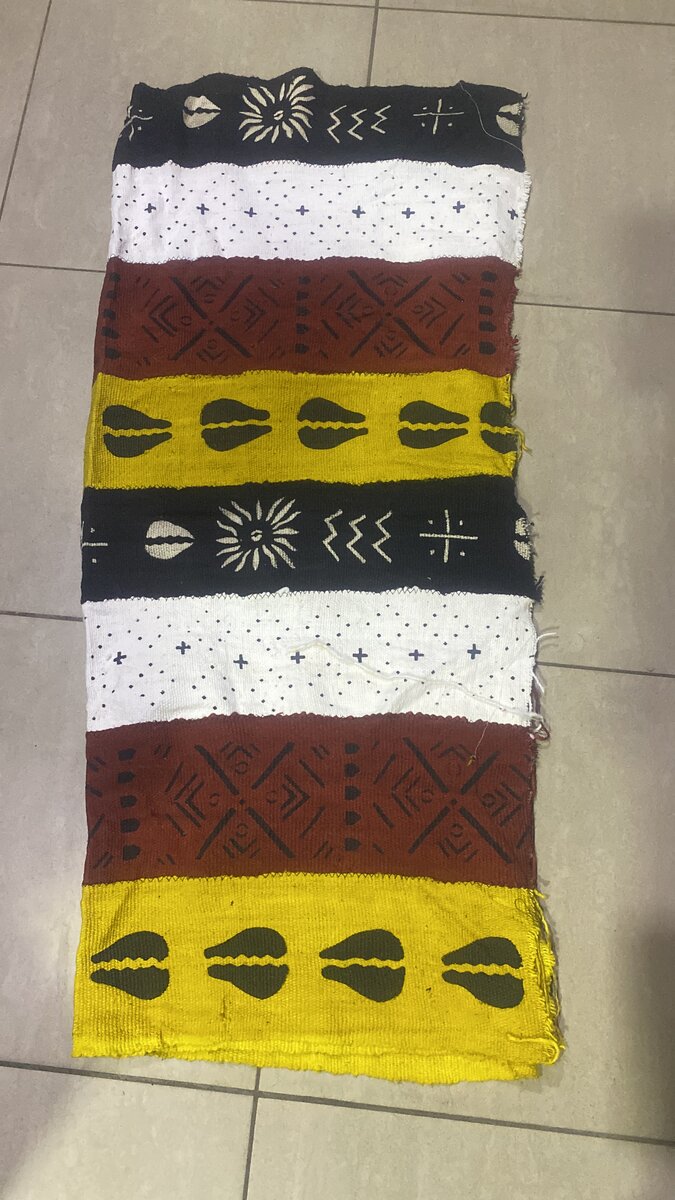 Tissu ethnique coloré en coton