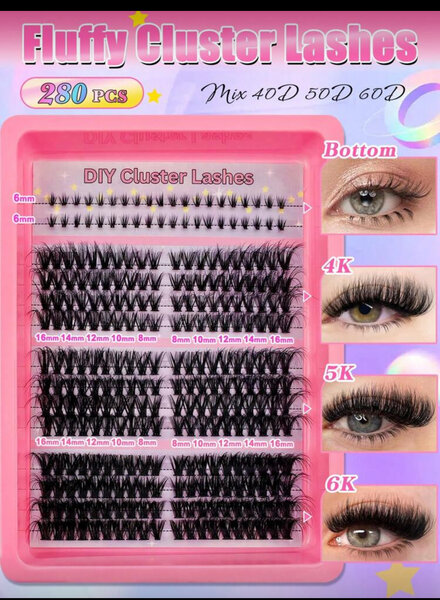 Faux cils volumineux