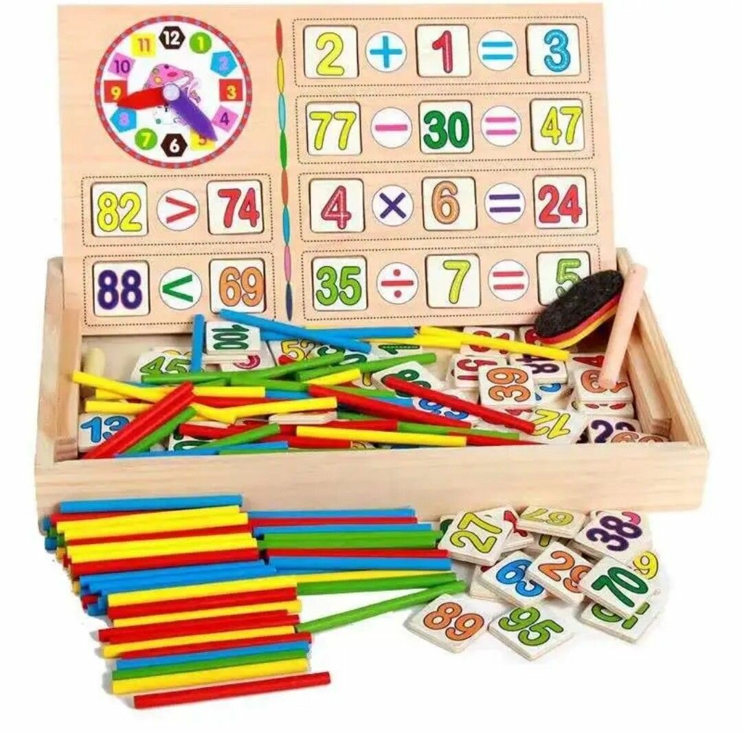 Apprendre à Compter - Jeu Éducatif en Bois