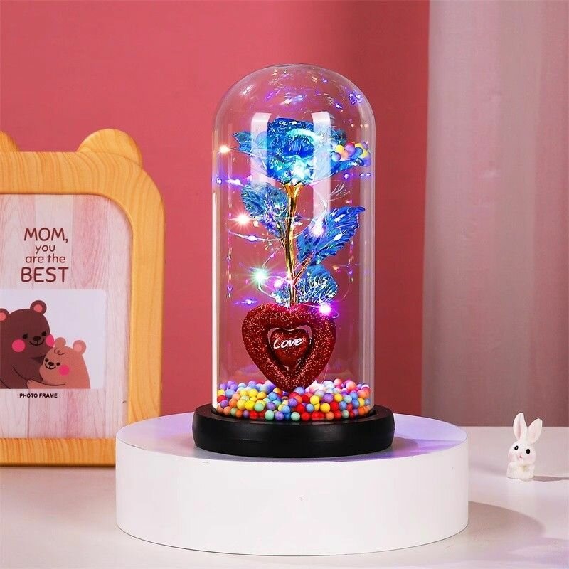 Pot de Fleur coeur lumineuse