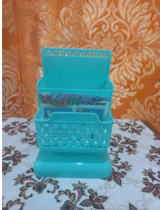 Top Quality Office Organizer ( Height 6 inch Width 3 inch Length 4 Inch ) Desktop Pen Storage Box Pencil Brush Pot Pen Holder Makeup Brush Plastic Container Desk Organizer