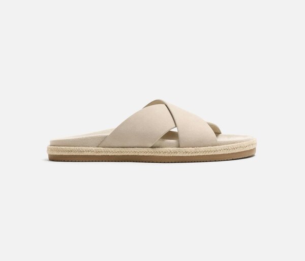 Sandales croisées Zara beige