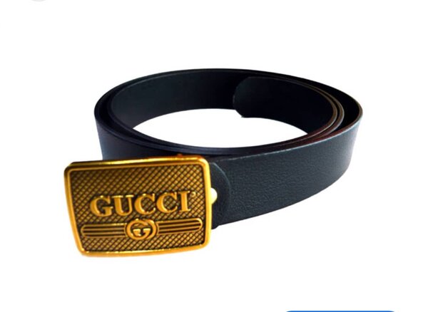 Ceinture Gucci en cuir noir