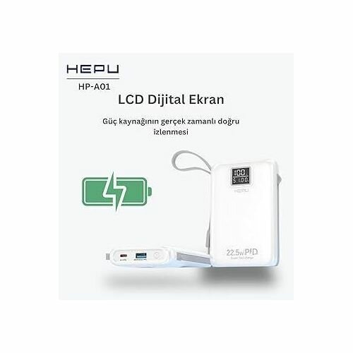 Batterie Externe HEPU 20000mAh LCD