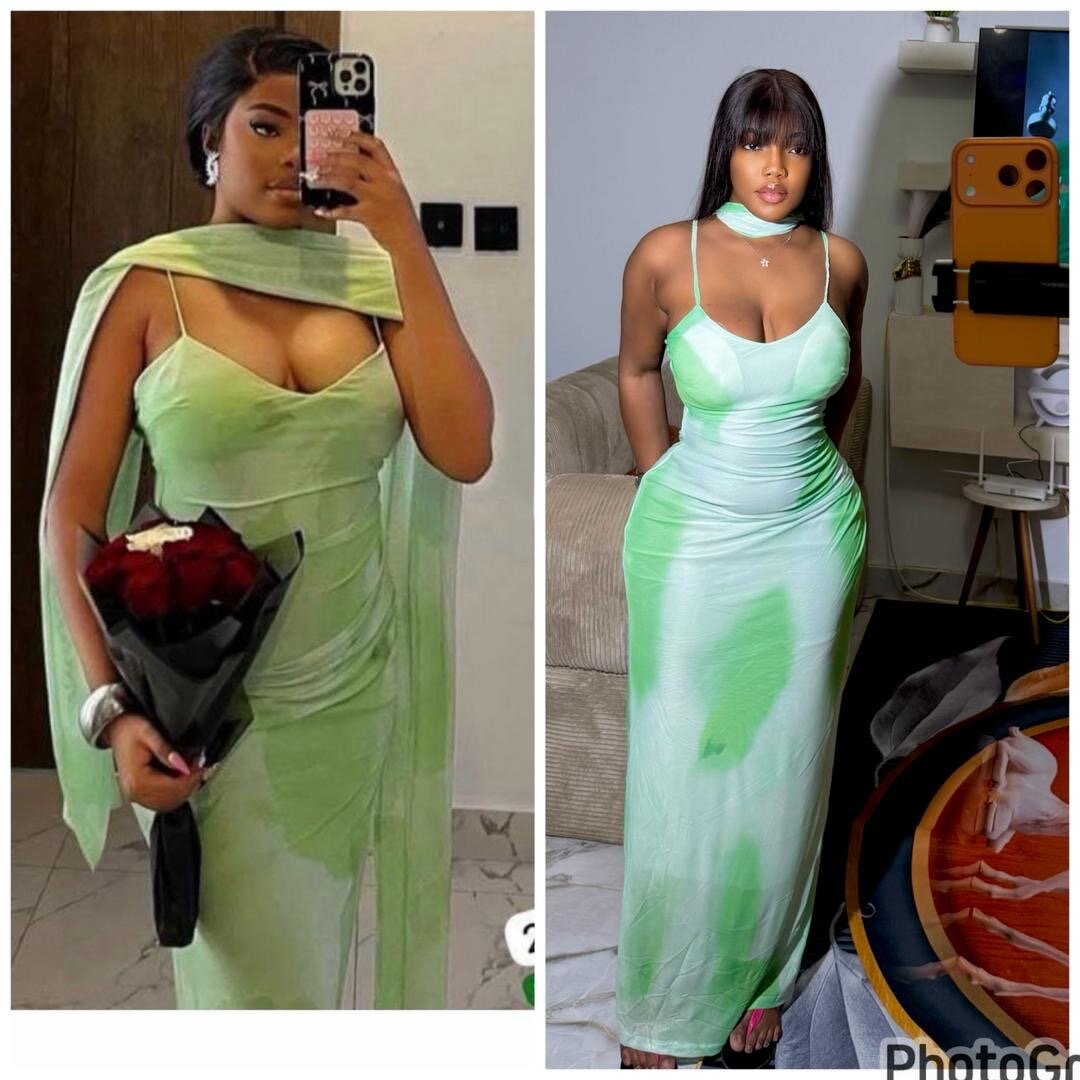 Robe élégante verte