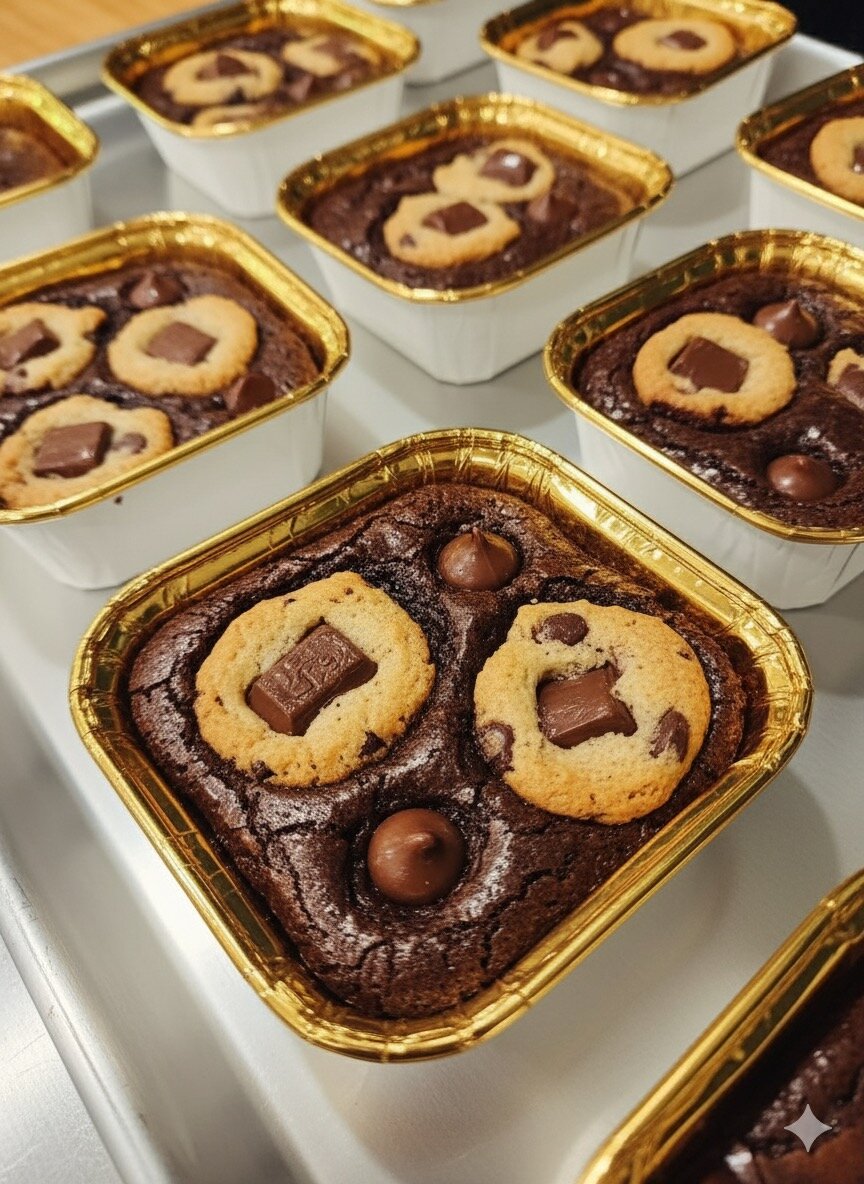 Brownies aux cookies