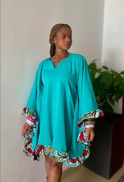 Robe Caftan Colorée Élégante