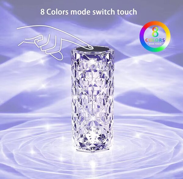 Lampe LED Cristal Tactile