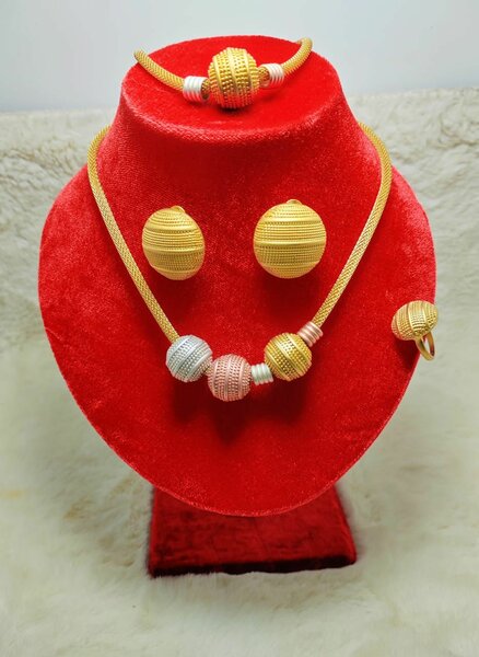 Ensemble Collier Boucles Multicolore