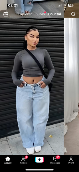 T-shirt basique gris chiné