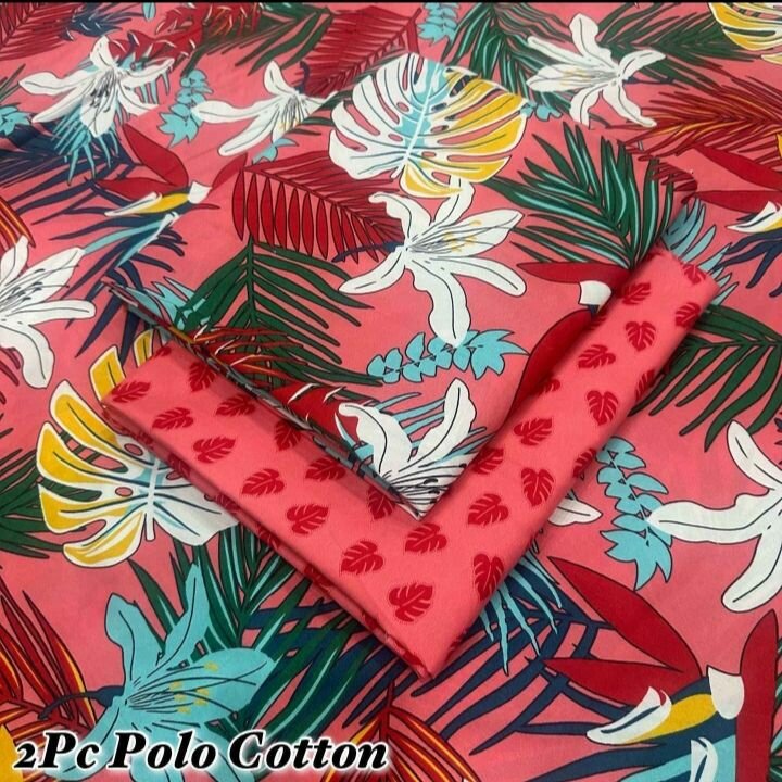 2 pc polo cotton suit