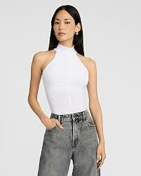 Haut blanc+cardigan gris perlé