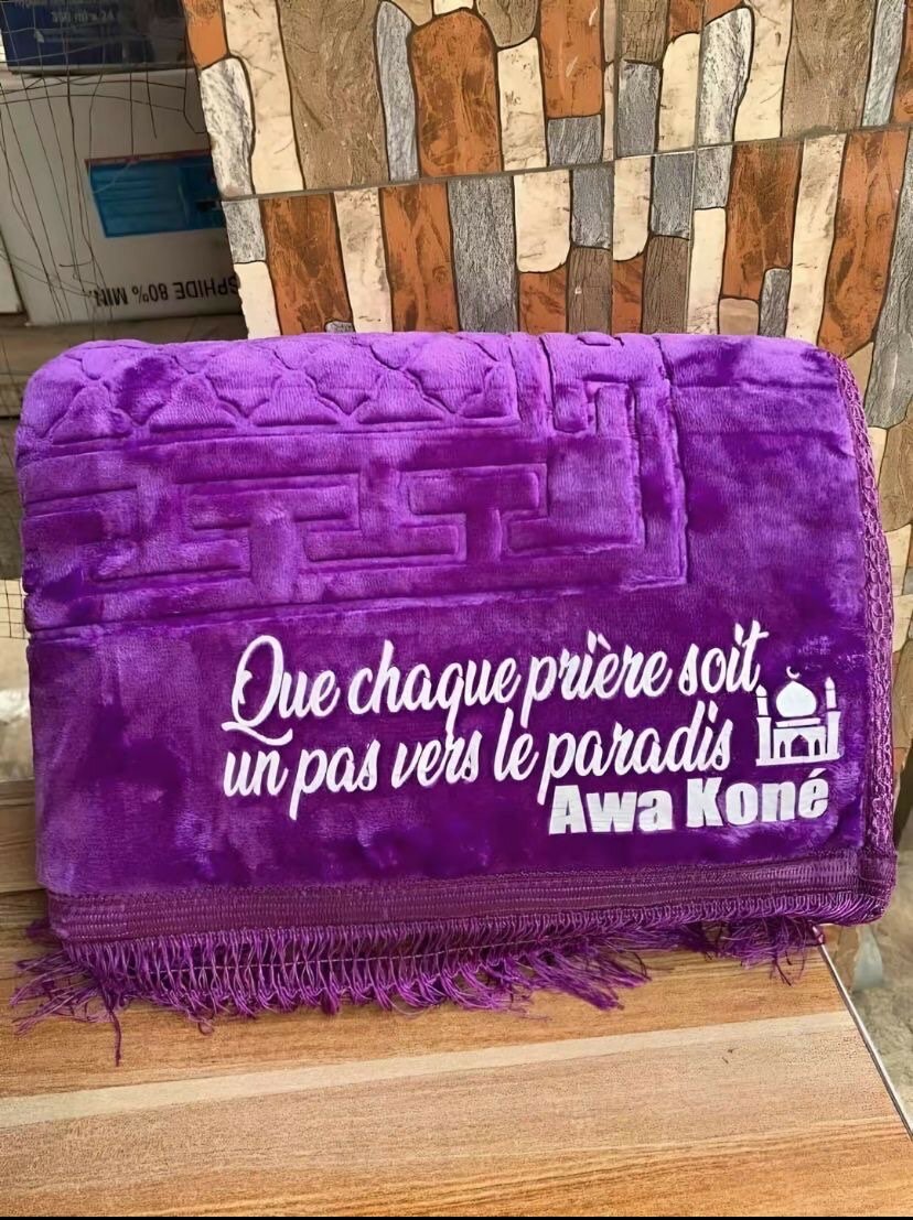 Tapis de prière personnalisé