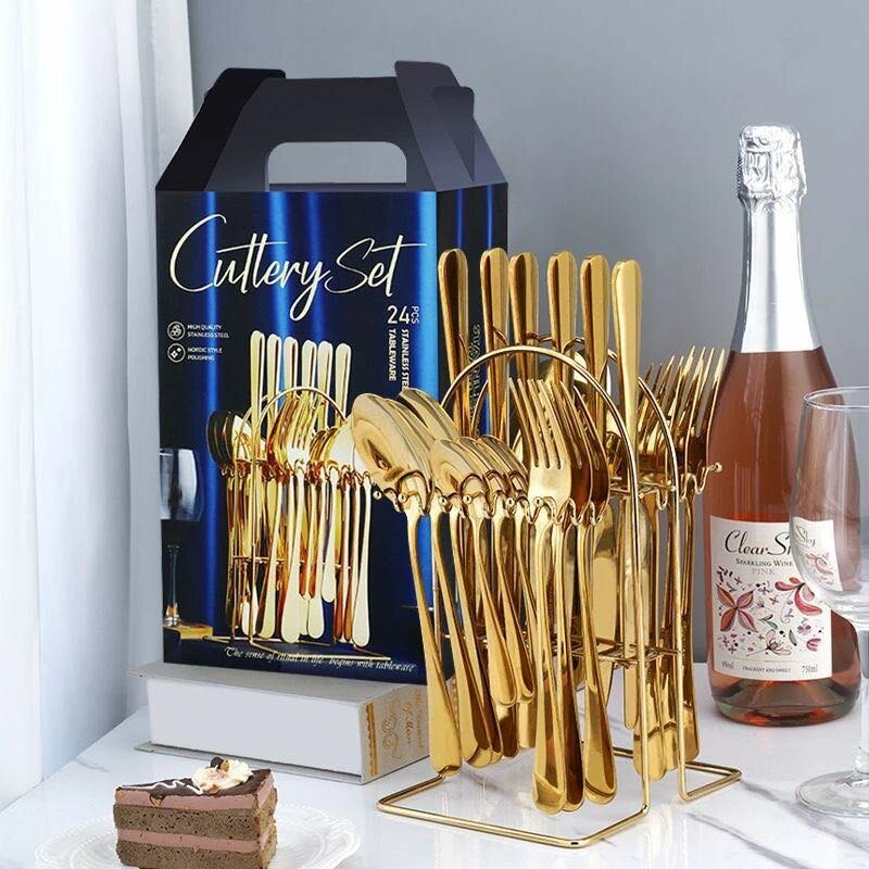 Oval shape cutlery set