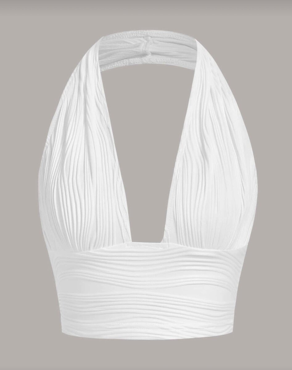 Top dos nu blanc élégant