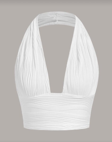 Top dos nu blanc élégant