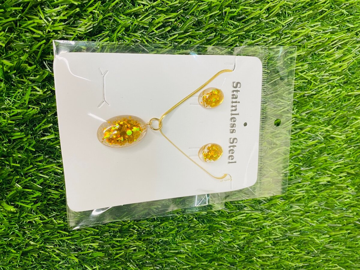 Necklace and earrings