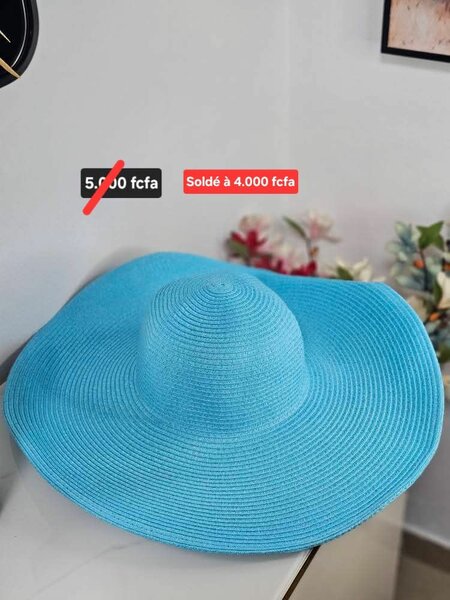 Chapeau de Plage Turquoise