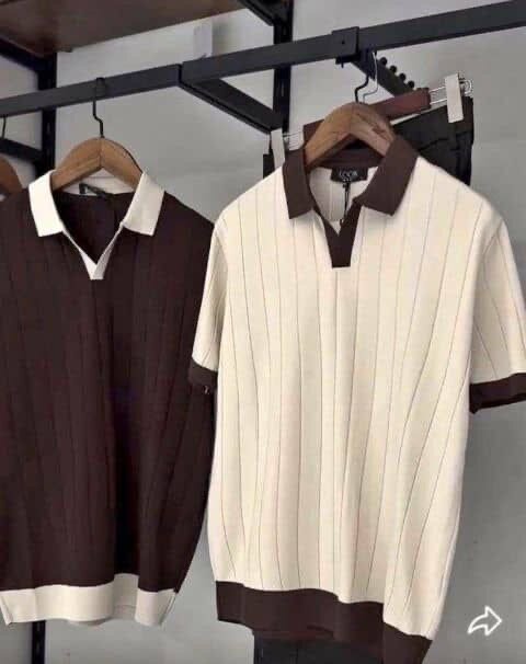 Polo à rayures élégantes pour homme