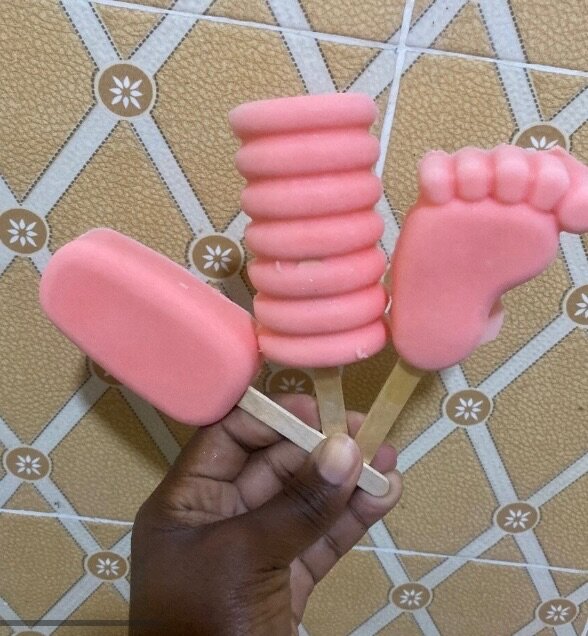 Le lot de 15glace à la fraise