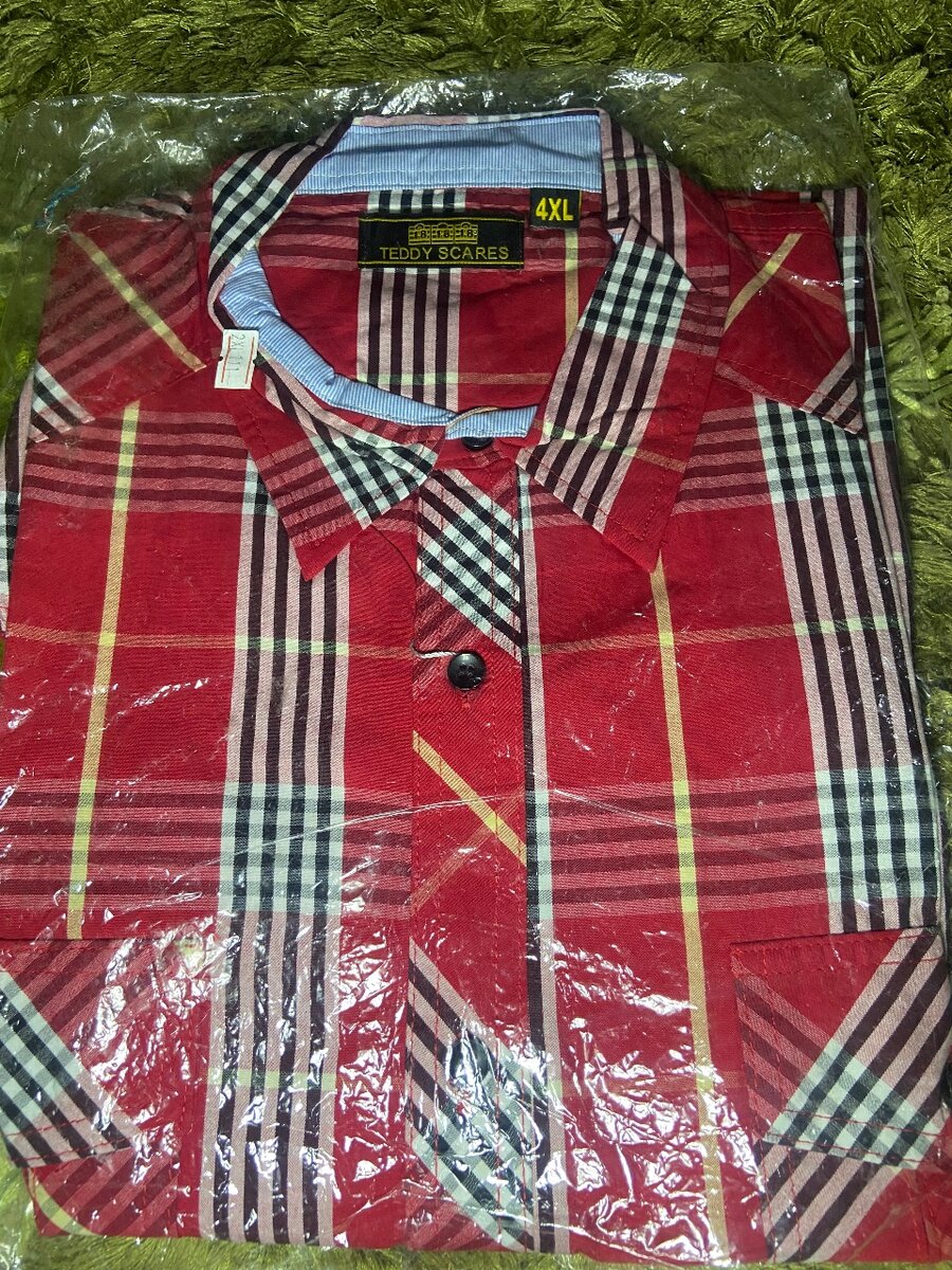Chemise Homme à Carreaux 4XL