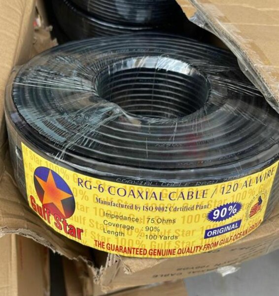 Câble coaxial RG-6 120m