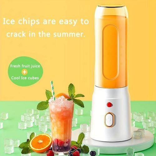 Portable Rechargeable Double-cup Juicer, Multifunctional