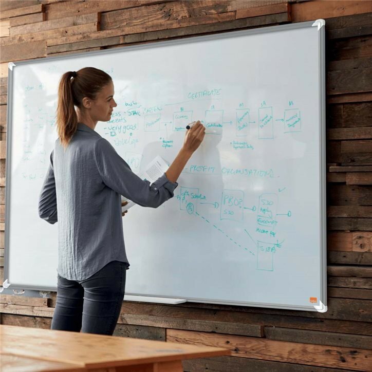 Tableau blanc effaçable avec marqueur 2m40/120