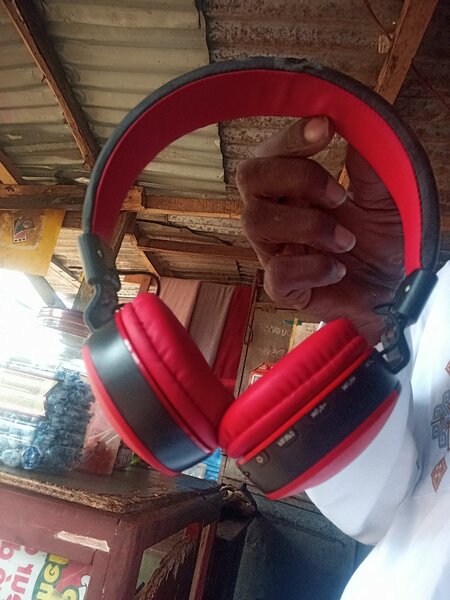 Casque Sans Fil Rouge Écouteur