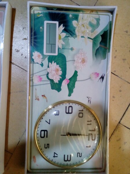 Horloge murale artistique design floral