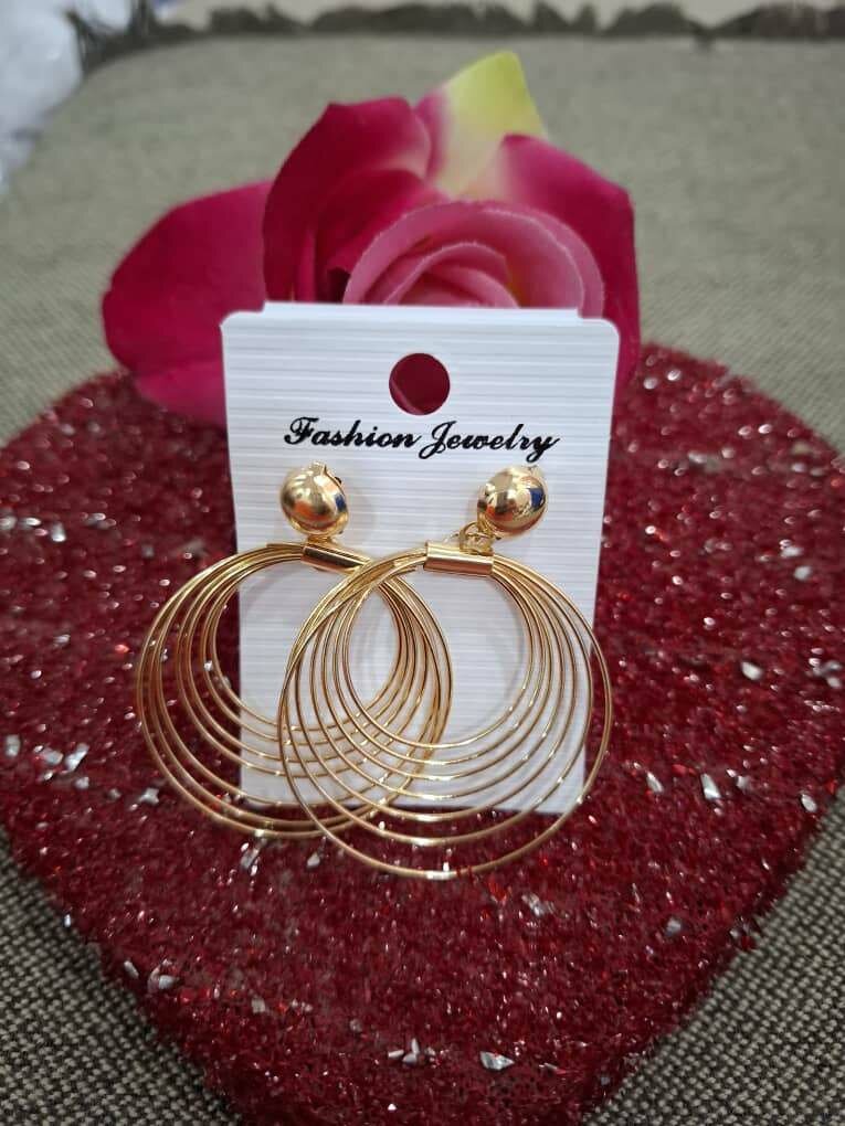 Boucles d'Oreilles Dorées