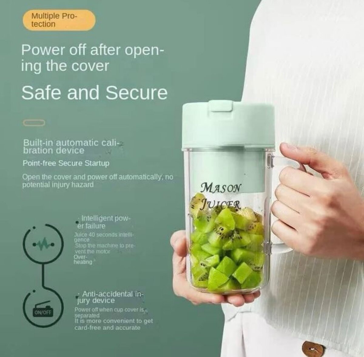 Mini Mixeur Pour Jus Frais, Rechargeable Par USB