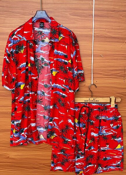 Vintage Shirt Top & Down Shorts