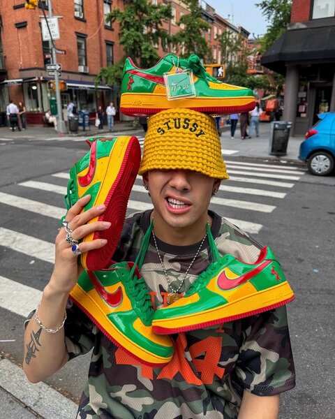 Baskets Air multicolores