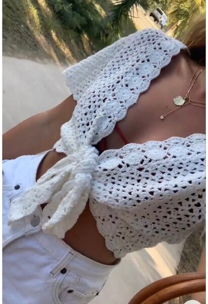 Top crochet élégant pour l'été
