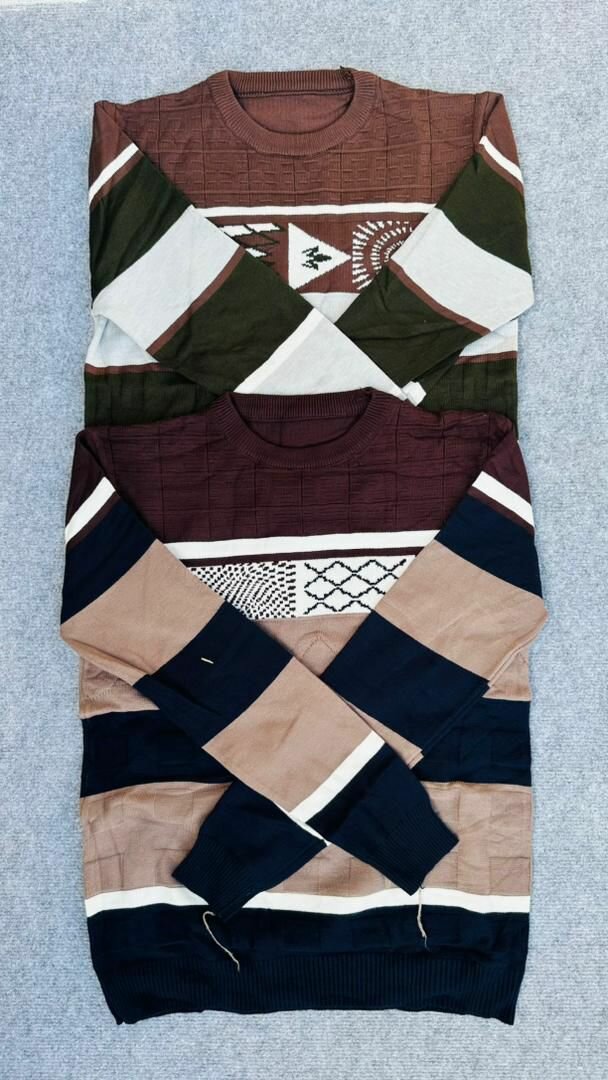 Pulls géométriques hommes hiver