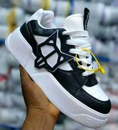 Baskets unisex en cuir style urbain