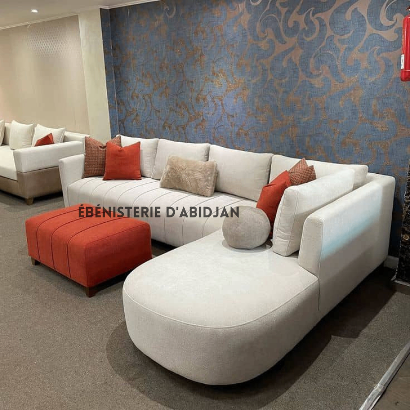 Canapé d'angle moderne confortable