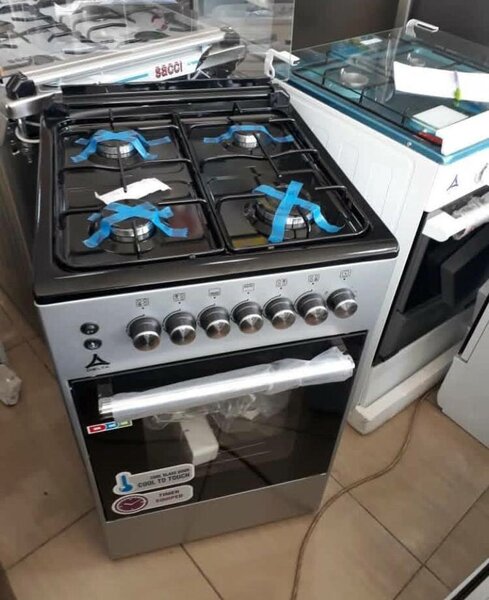 electric and gas stove with oven