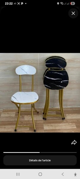 Chaises pliantes élégantes