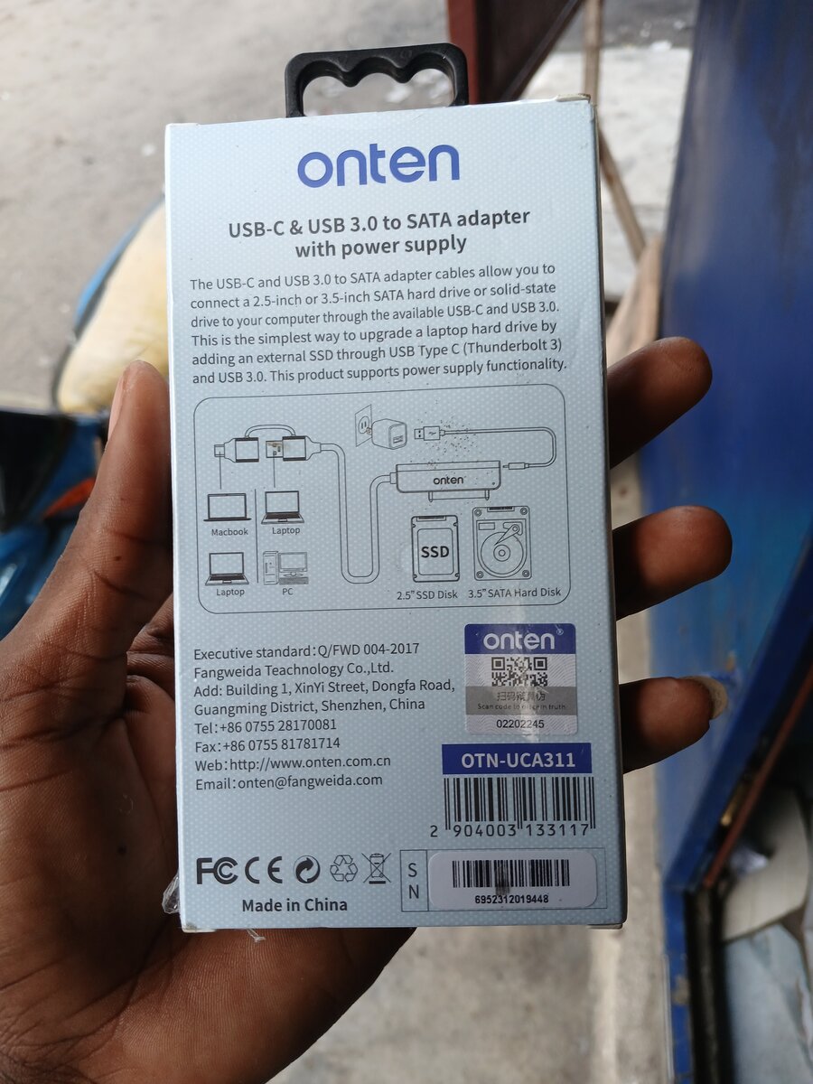 Connecteur disque dur Sata vers USB et type-C 3.0