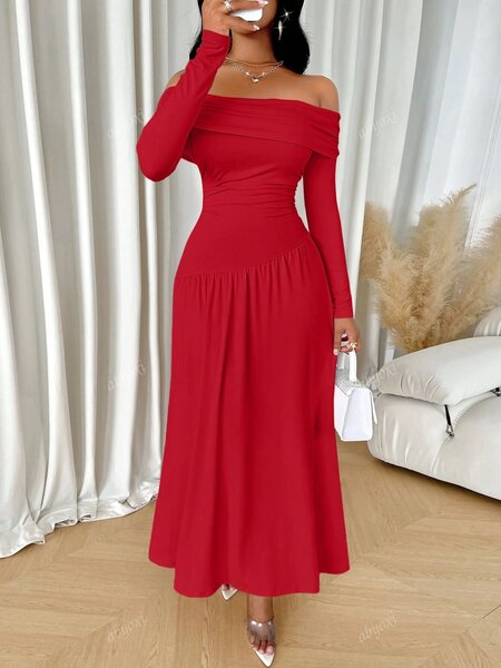Robe Épaules Dénudées Élégante