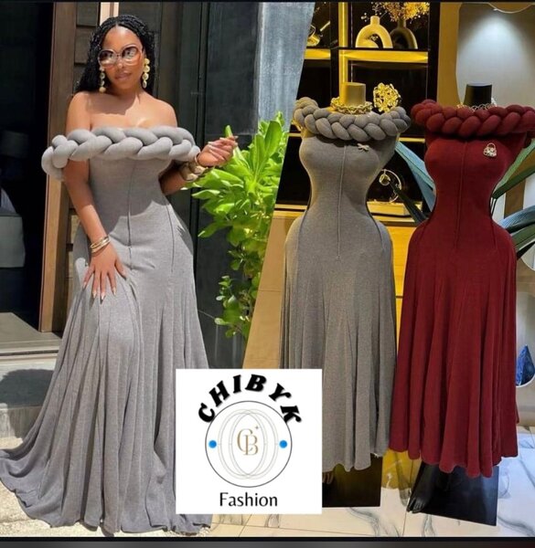 Robe élégante hors-épaule