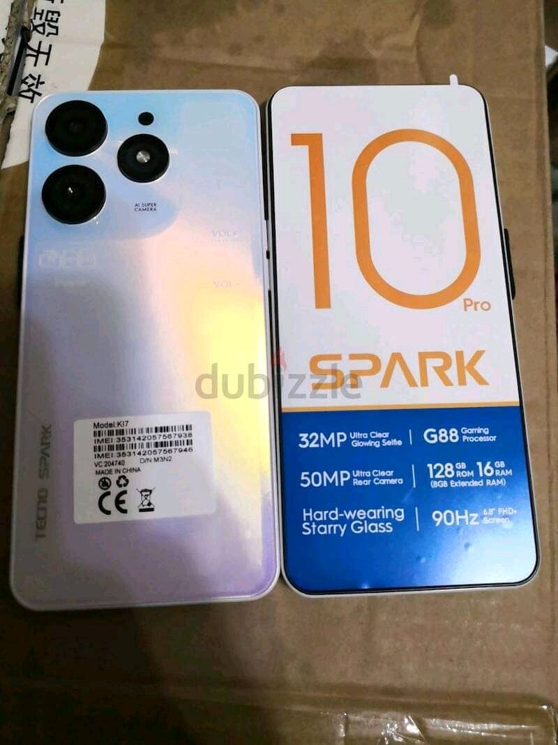 TECNO SPARK (10 PRO) 256GB 8GB RAM Première copie conforme